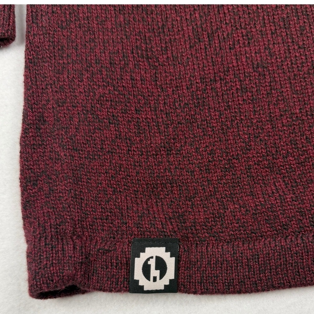 Paka Unisex The Cusco Sweater Burgundy XS - Picture 9 of 12